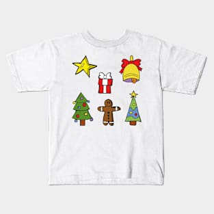 Cute Christmas Decorations Pack Kids T-Shirt